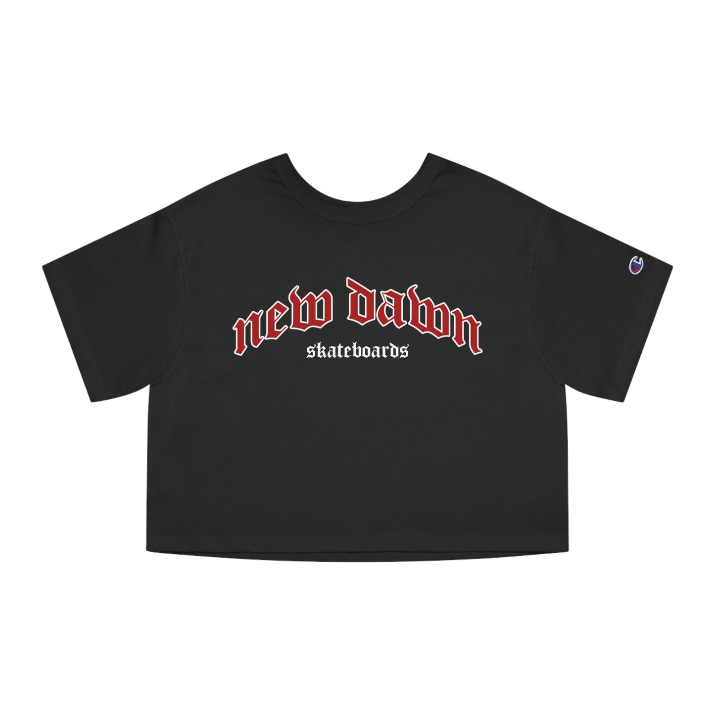 ND Skateboards Outline Crop Top Printify